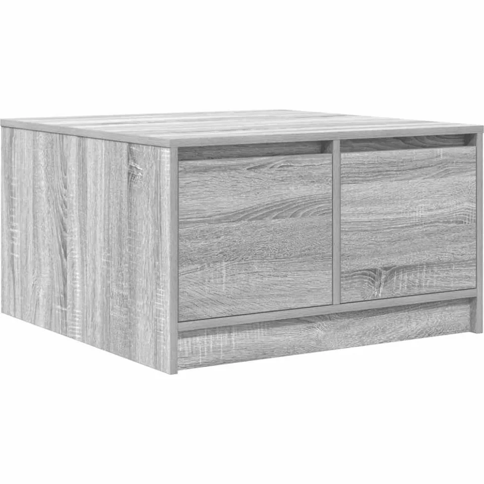 vidaXL Salontafel met lades 70,5x70x40 cm grijs Sonoma