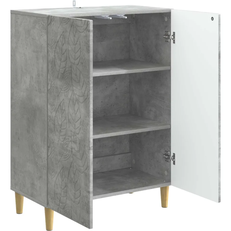 vidaXL Dressoir Betongrijs 66 x 34,5 x 90 cm Bewerkt hout grijs