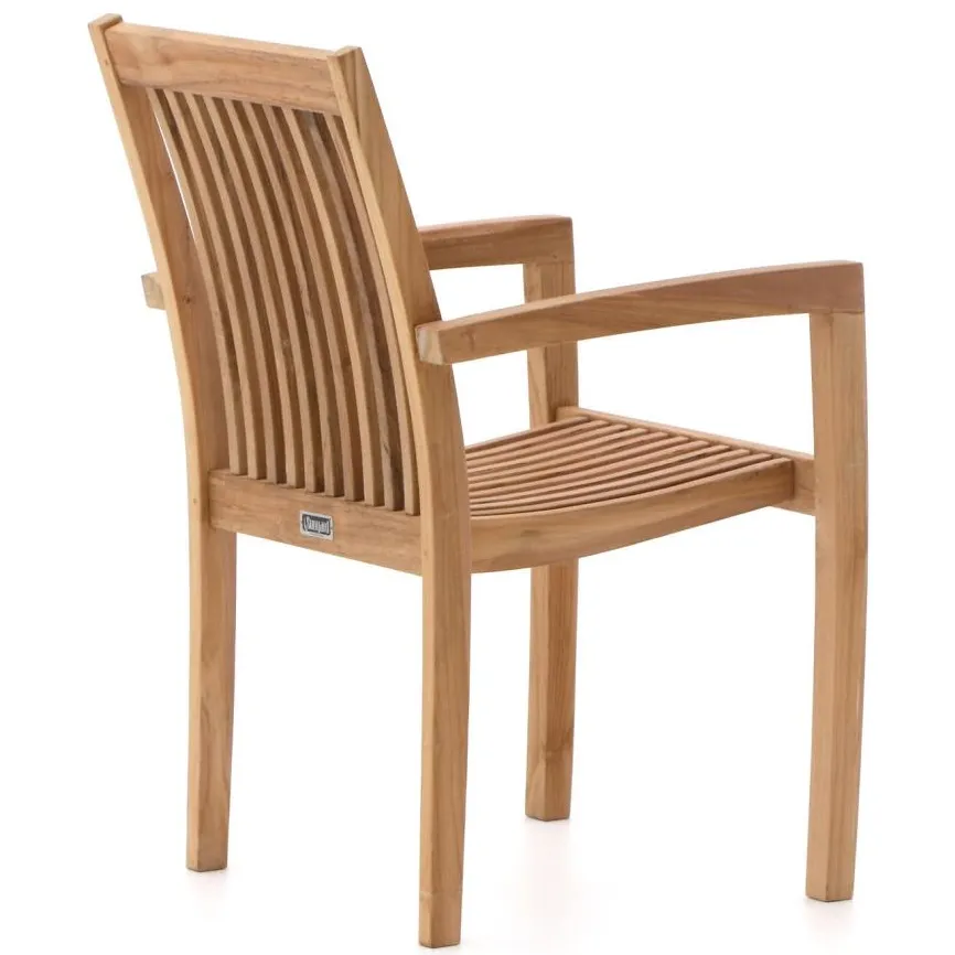 Sunyard Furniture Sunyard Jakarta dining tuinstoel stapelbaar bruin, foto 5