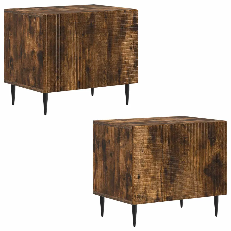 vidaXL Tv-meubel Gerookt eiken Bewerkt hout, foto 4