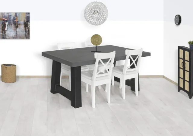 NordXL Betonlook eettafel Talco met A poten
