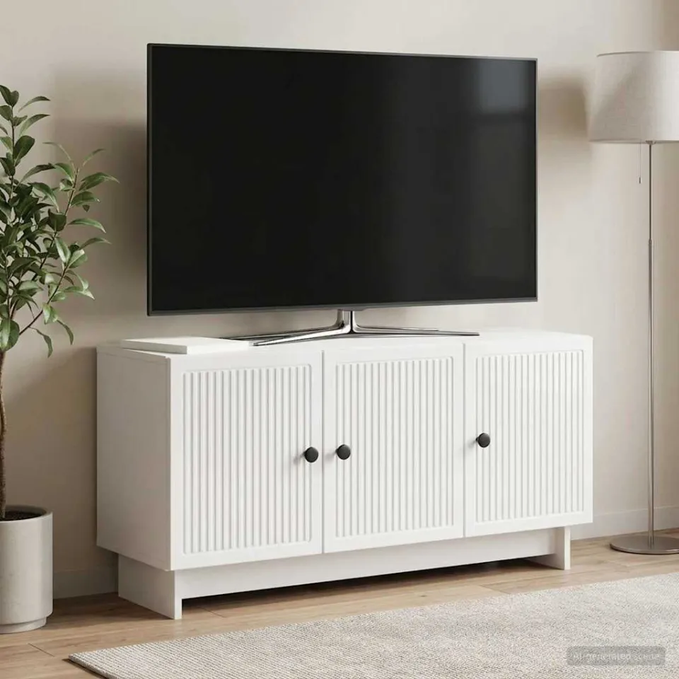 vidaXL TV-kast 99 x 34,5 x 50 cm Hoogglans Wit Bewerkt hout, foto 4