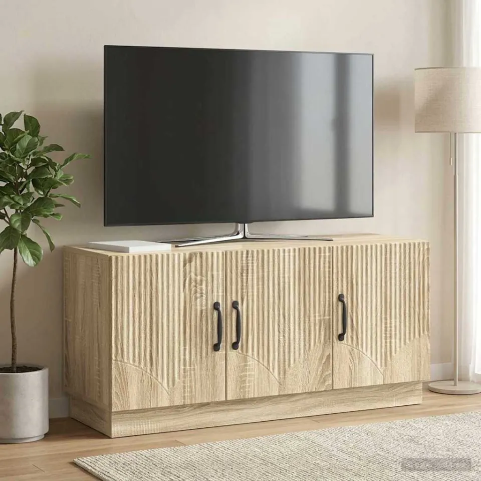 vidaXL TV-kast Sonoma Eiken 99 x 34,5 x 47 cm Bewerkt hout, foto 4