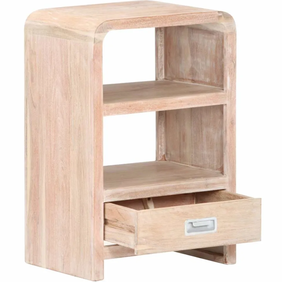 vidaXL Nachtkastje 40x30x60 cm massief acaciahout Bruin