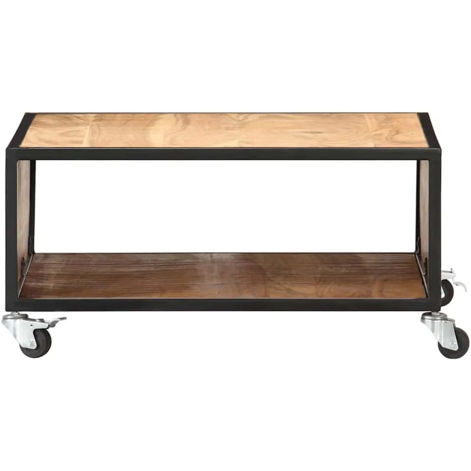 vidaXL Salontafel 70x70x32 cm massief acaciahout Bruin