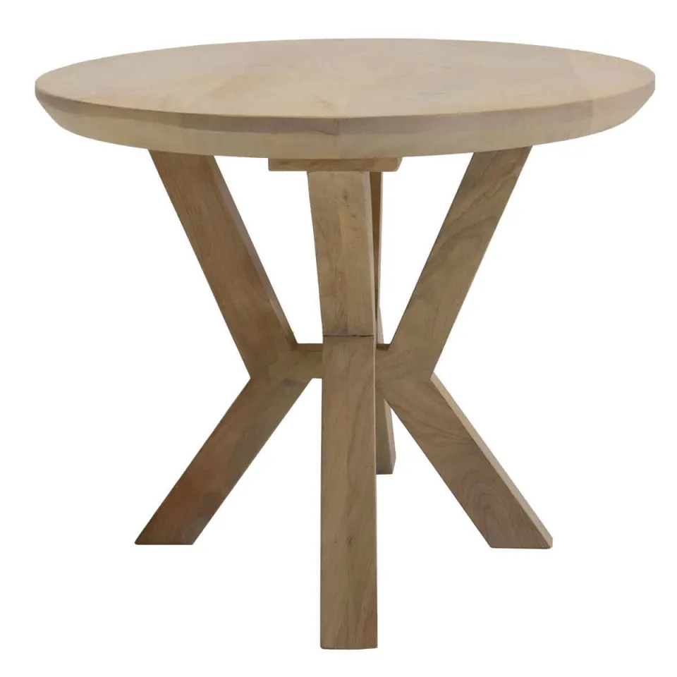 Giga Meubel Salontafel Onno Ovaal - Mangohout - Naturel - 120x60x47cm, foto 5