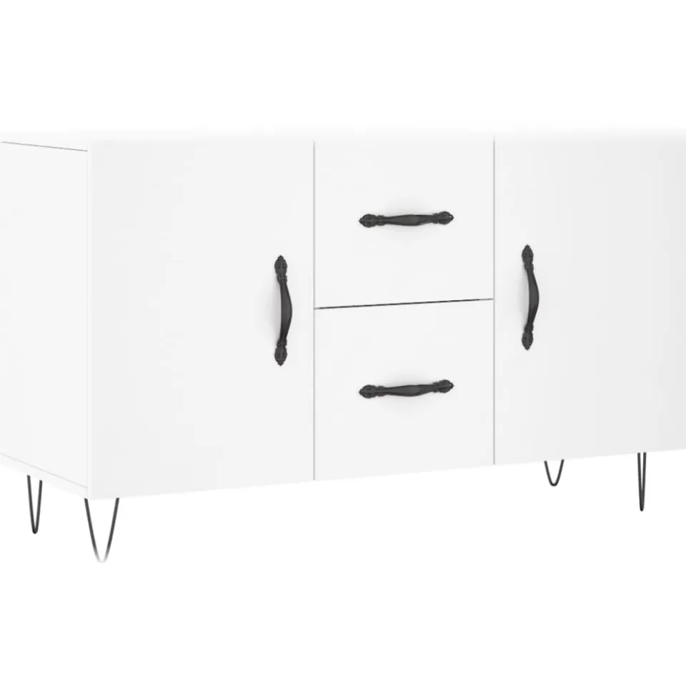 vidaXL Dressoir 100x36x60 cm bewerkt hout wit, foto 3