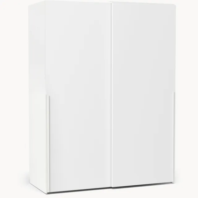 Westwing Collection Modulaire schuifdeurkast Leon, 150 cm breed, in verschillende formaten Wit