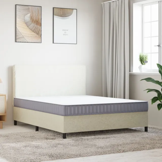 vidaXL Schuimmatras middelzacht 160x200 cm Wit
