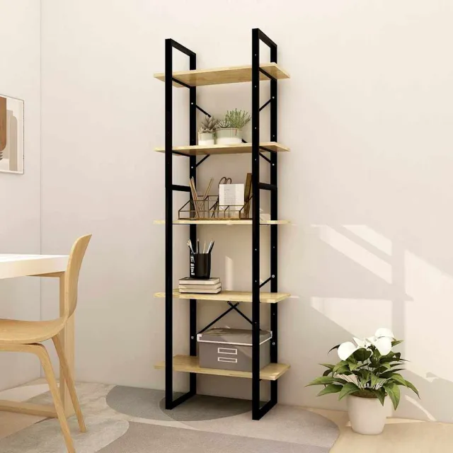 vidaXL Boekenkast met 5 schappen 60x30x175 cm massief grenenhout bruin, foto 2