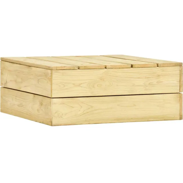 vidaXL Tuintafel 75x75x31 cm geïmpregneerd grenenhout Bruin