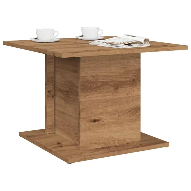 vidaXL Salontafel 55,5x55,5x40 cm bewerkt hout artisanaal eikenkleur, foto 2