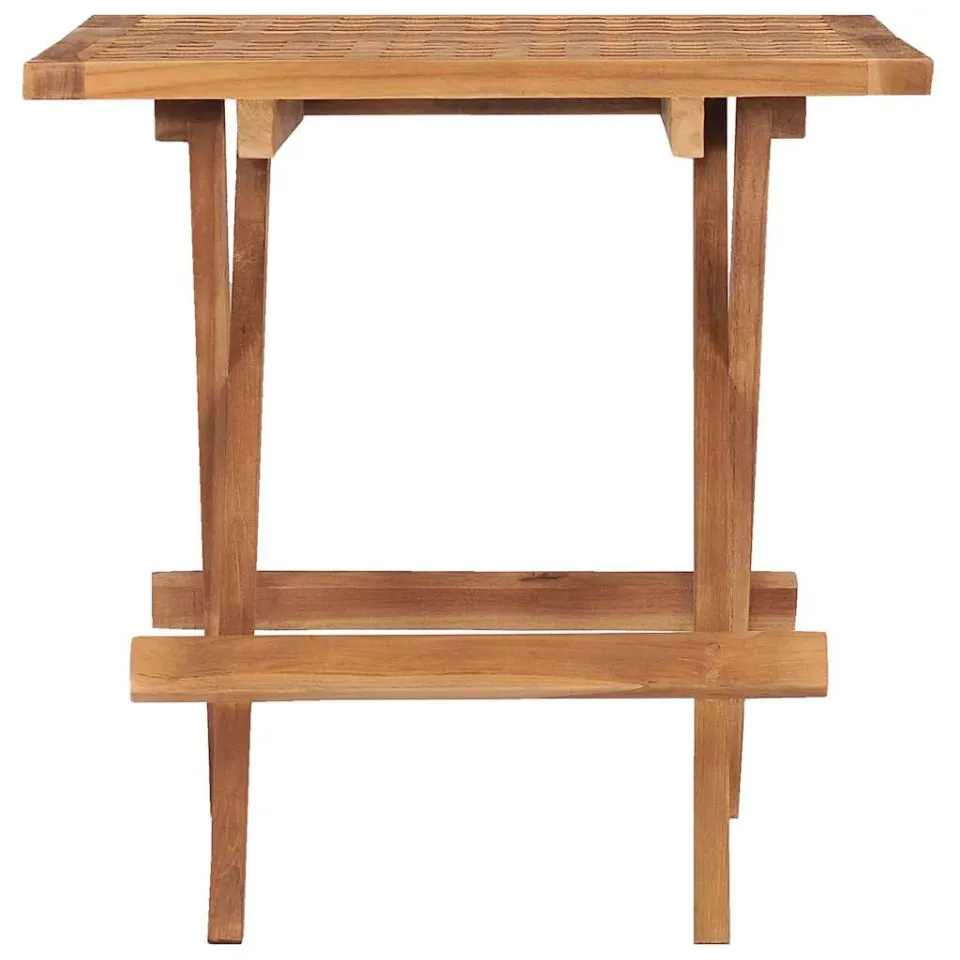 vidaXL Tuintafel inklapbaar 50x50x50 cm massief teakhout Bruin