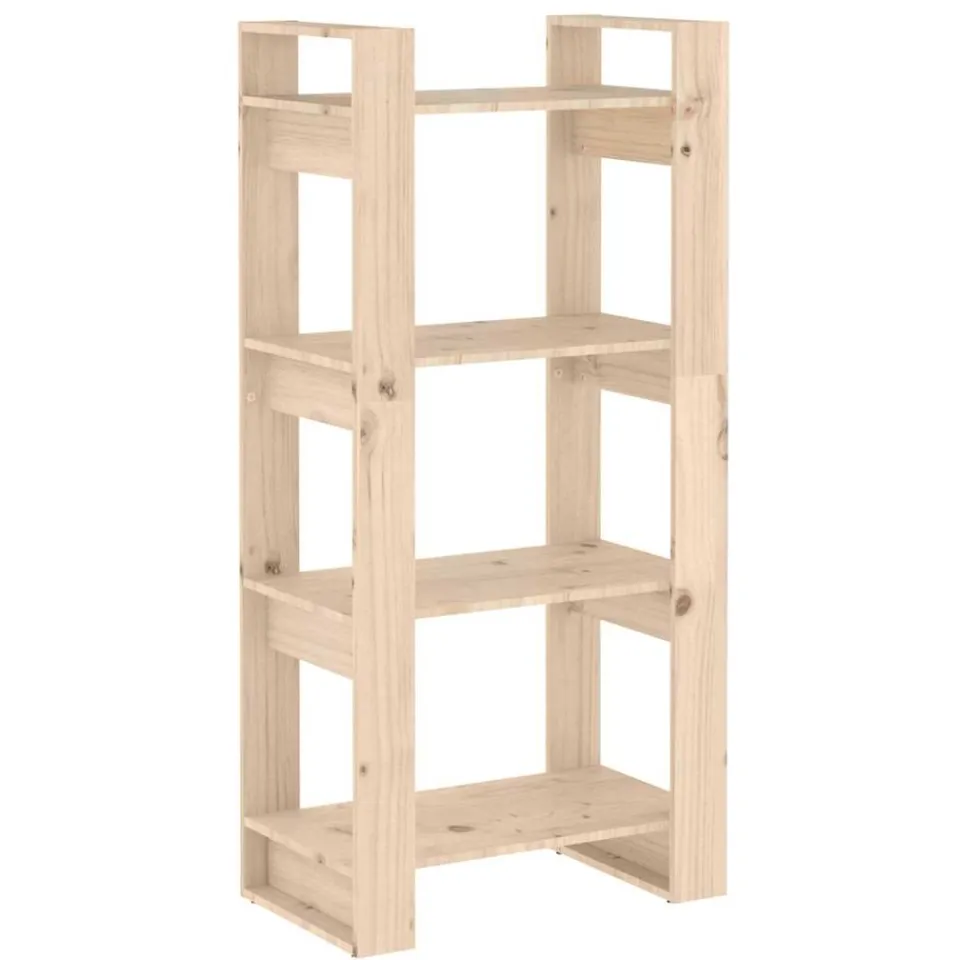vidaXL Boekenkast/kamerscherm 60x35x125 cm massief grenenhout Bruin
