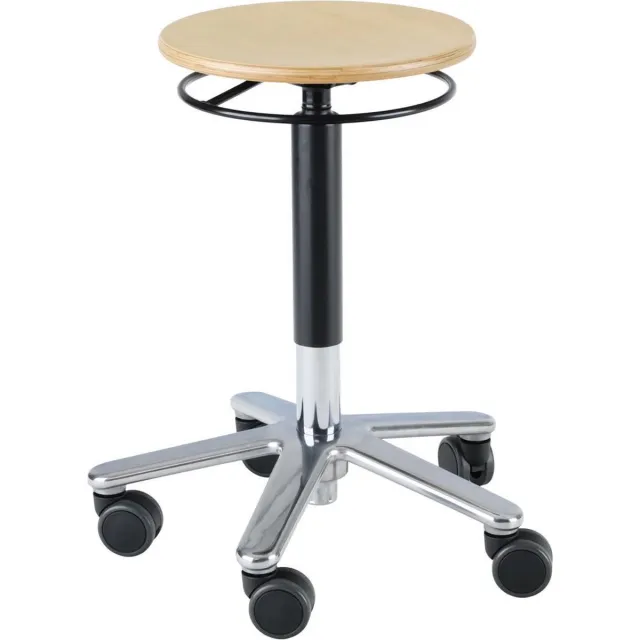 Wesjon PEB3010 - Tabouret - houten zitting - onzichtbare montage - chrome