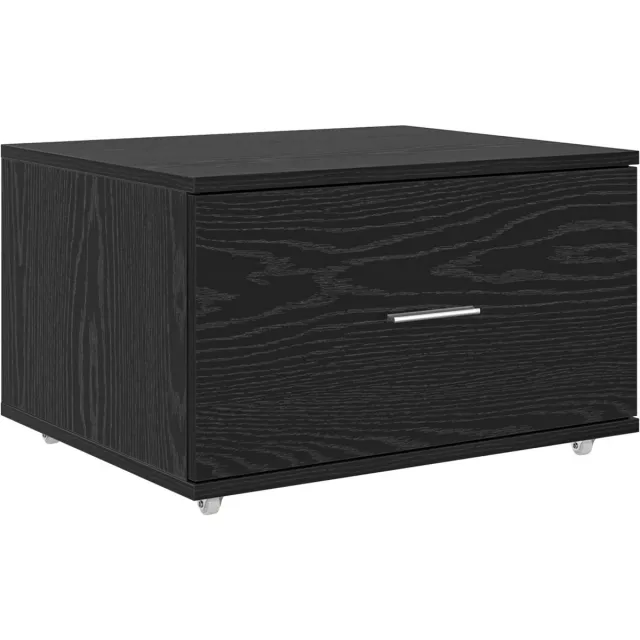 vidaXL Ladekast - 55 - x - 45 - x - 31 - cm - Zwart - Eiken Zwart eiken