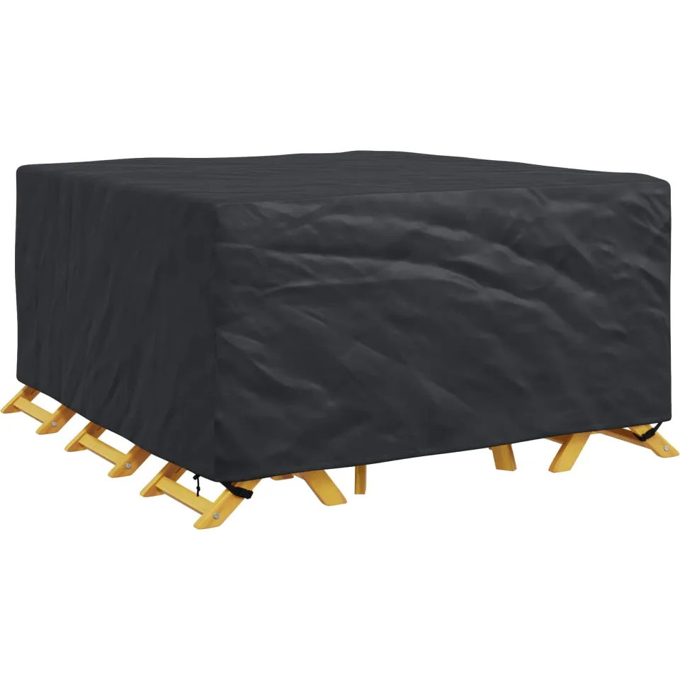 vidaXL Meubelhoes Effen Zwart 180 x 190 x 85 cm, foto 2