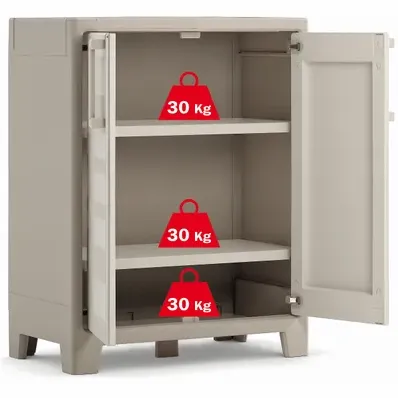 Keter Lage Kast Gulliver Zand Beige, foto 2