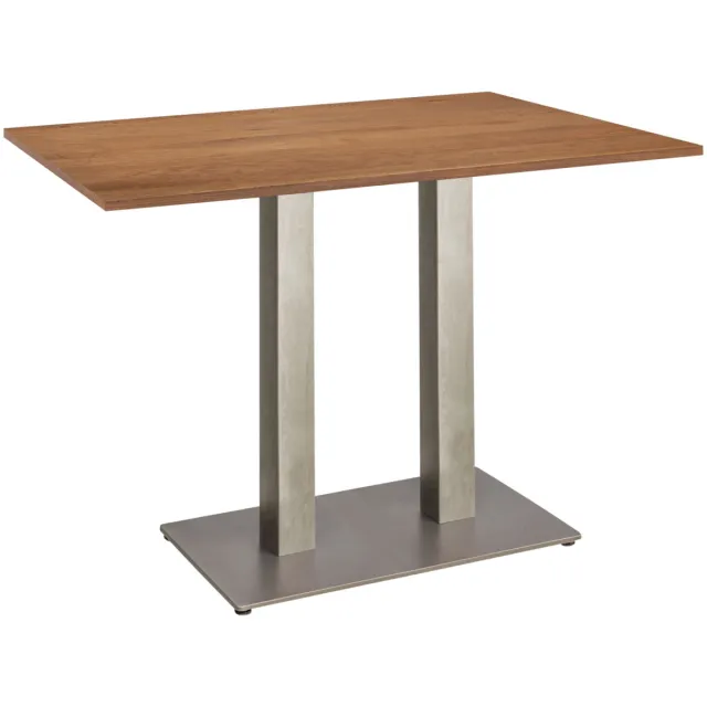 Vega Eettafel Industrio; 120x80x75 cm (LxBxH); Tafelblad antiek eiken, frame vintage grijs; rechthoekig