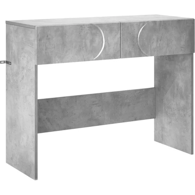 vidaXL Consoletafel - Betongrijs - 96,5 - x - 38 - x - 75 - cm - Bewerkt - hout