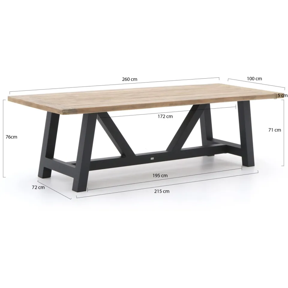Intenso Furniture Intenso Isorella/Bresimo 260cm dining tuinset 7-delig, foto 3
