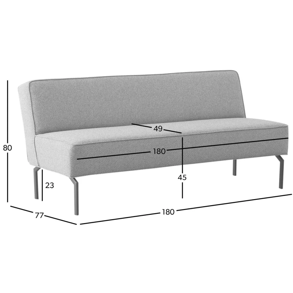 NOUS Living Campania eetkamerbank beige