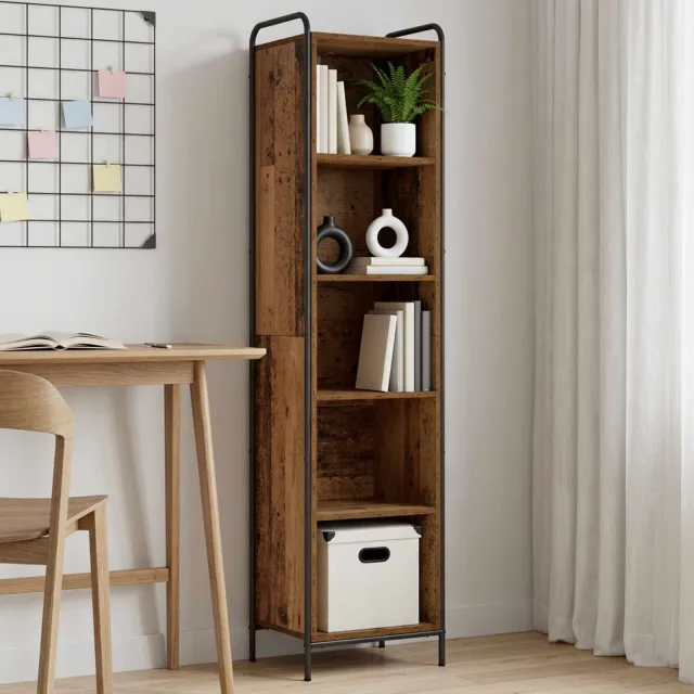 vidaXL Boekenkast 55,5 x 33 x 174 cm Bewerkt hout Oud hout bruin, foto 2