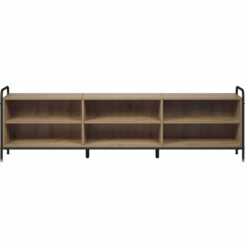 vidaXL Tv-meubel 140 x 39,5 x 50 cm Artisanaal eiken Bewerkt hout Bruin