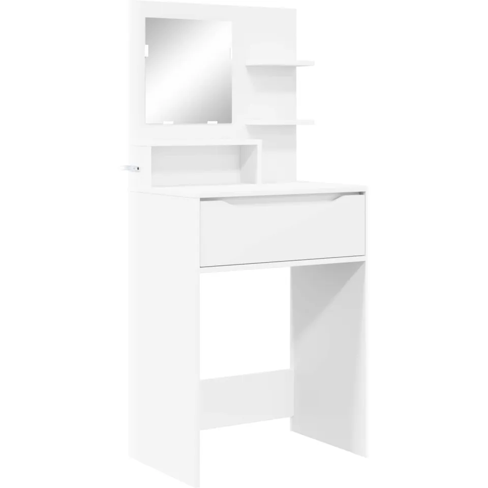 vidaXL Slaapkamer Kaptafels Wit 60 x 39,5 x 135 cm Bewerkt hout, foto 3
