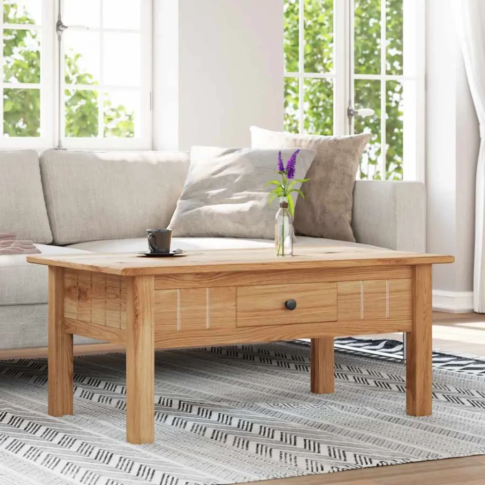 vidaXL Salontafel Panama Range 100x60x43,5 cm massief grenenhout bruin, foto 3