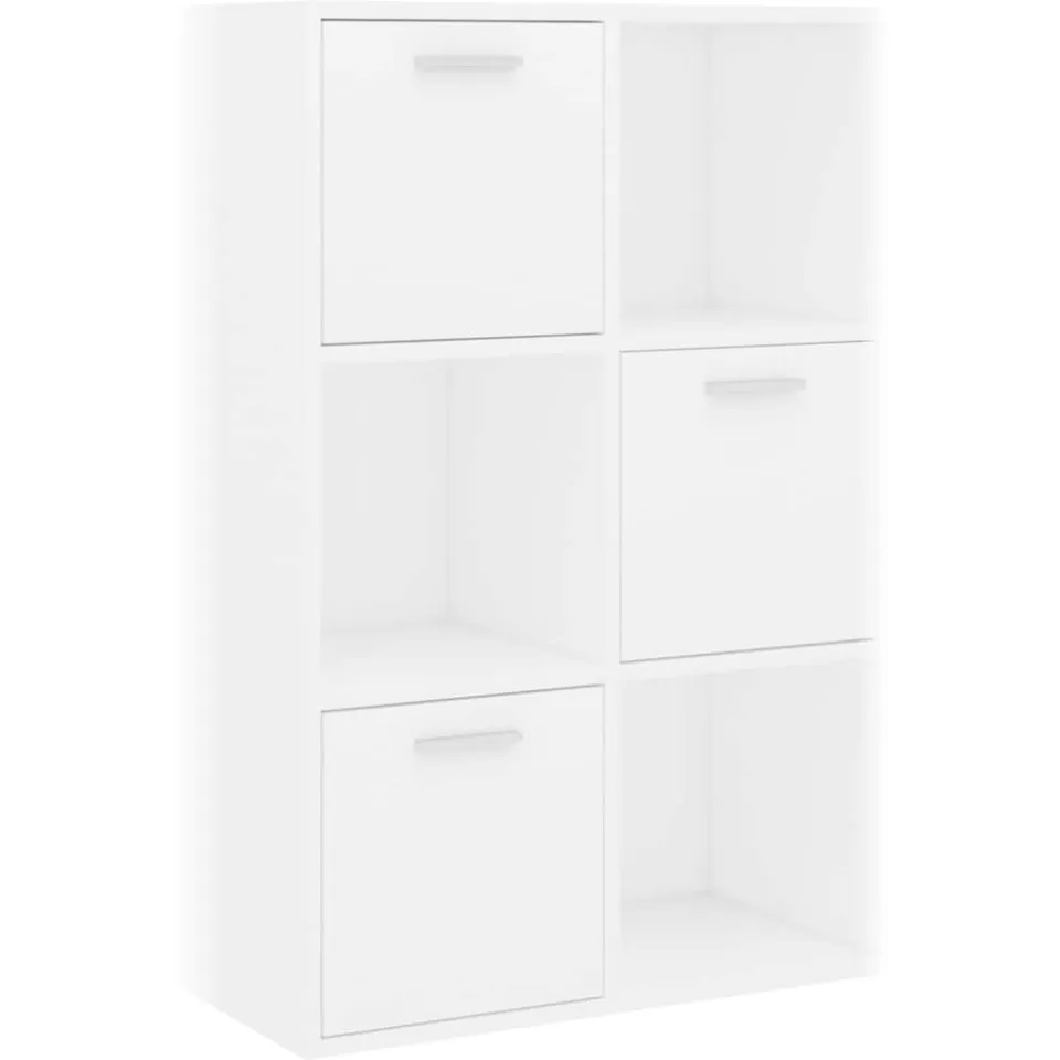 vidaXL Opbergkast 60x29,5x90 cm bewerkt hout wit