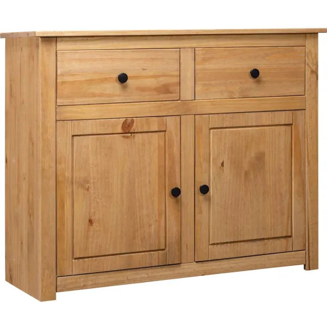 vidaXL Dressoir Panama Range 93x40x80 cm massief grenenhout Bruin
