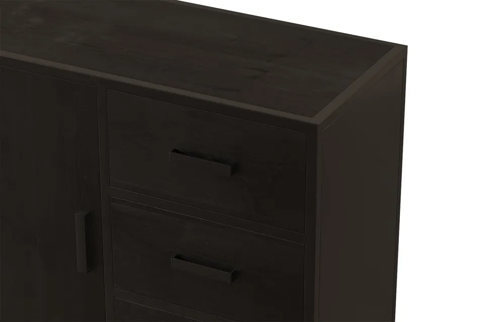 Opbergkast Otis Zwart 85 cm, foto 4