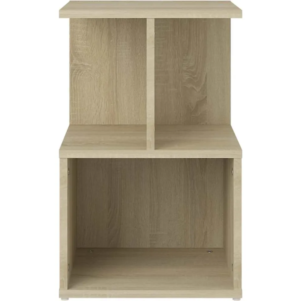 vidaXL Nachtkastjes 2 st 35x35x55 cm bewerkt hout sonoma eikenkleurig, foto 4