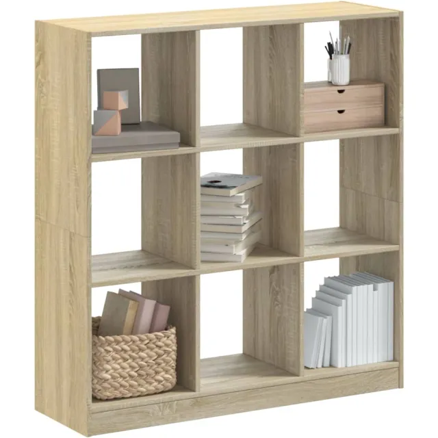 vidaXL Boekenkast 102x32x108 cm bewerkt hout sonoma eikenkleurig Bruin