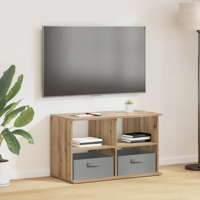 vidaXL TV-standaard 79 x 40 x 48 cm Artisan Eiken Bruin
