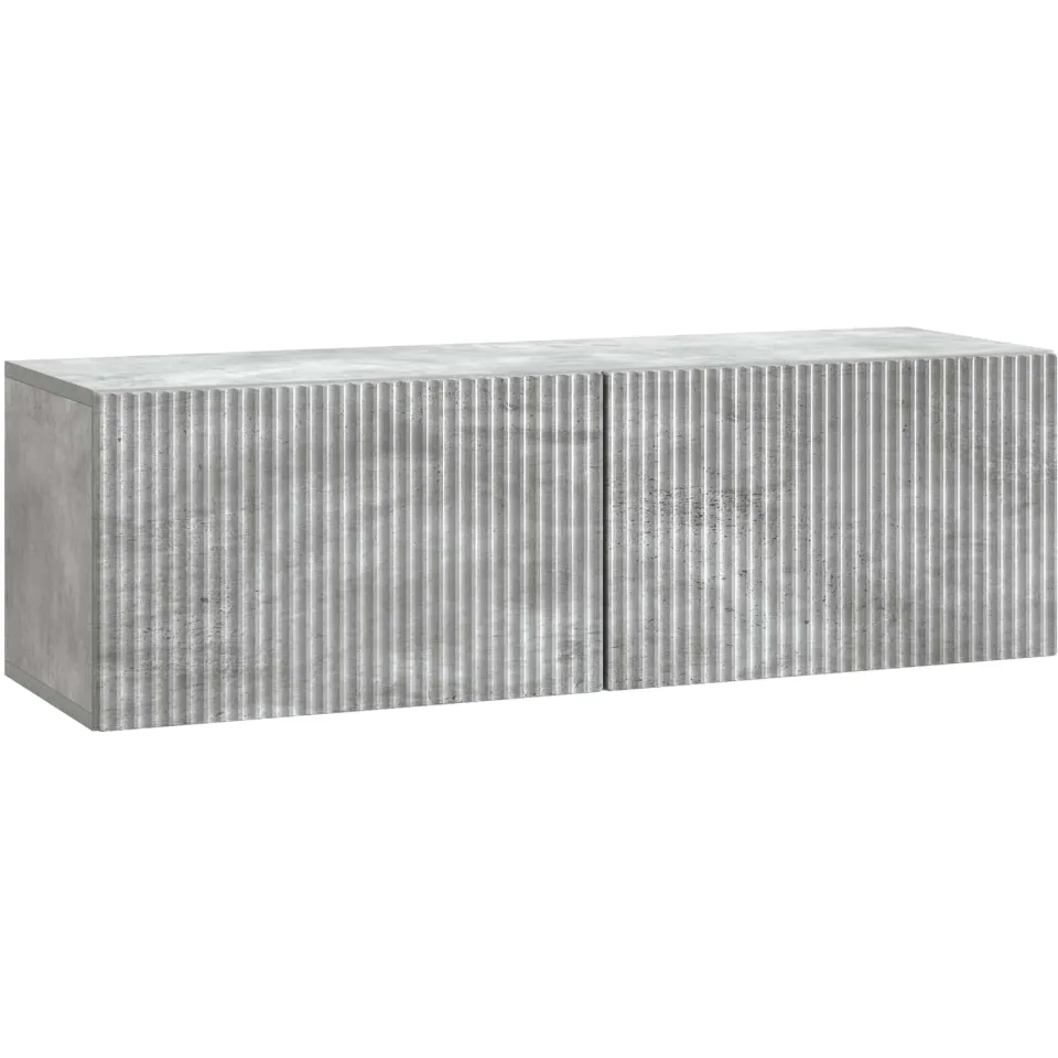 vidaXL Wandbeugel TV-kast 98 x 31 x 30 cm Betongrijs Bewerkt hout grijs, foto 3
