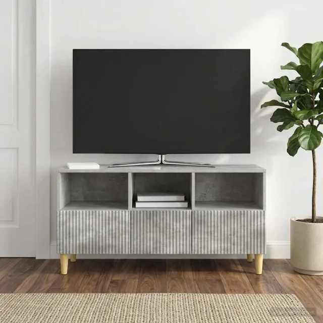 vidaXL TV-kast 102 x 34,5 x 50 cm Betongrijs Bewerkt hout grijs, foto 2