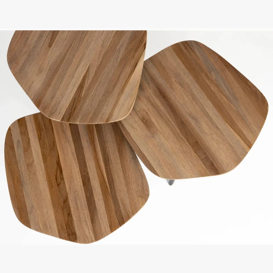 Housecraft Living salontafel (set van 3) Cuties bruin, foto 3