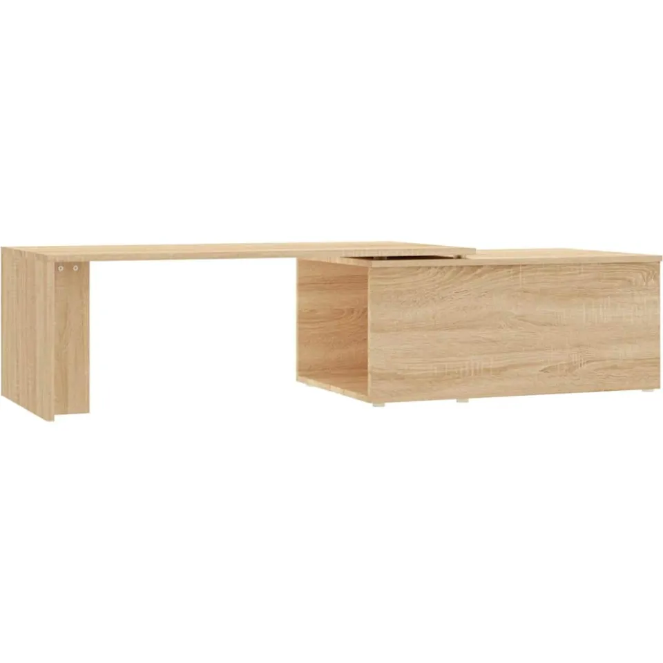 vidaXL Salontafel 150x50x35 cm bewerkt hout sonoma eikenkleurig Bruin