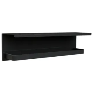Allibert Planchet Loft-game Met Handdoekhouder 40cm Zwart Mat