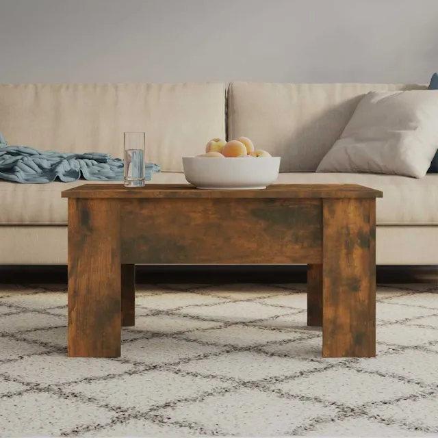 vidaXL Salontafel 79x49x41 cm bewerkt hout gerookt eikenkleurig, foto 2