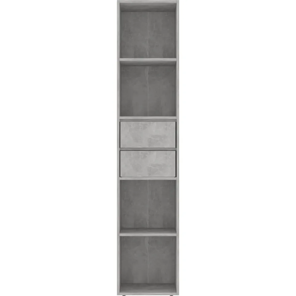 vidaXL Boekenkast 36x30x171 cm bewerkt hout betongrijs grijs, foto 2