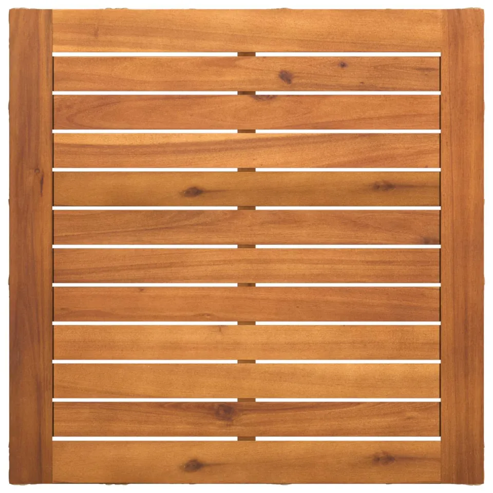 vidaXL Tuinstafel Naturel 55 x 55 x 37 cm PE Rattan en Glas, foto 4