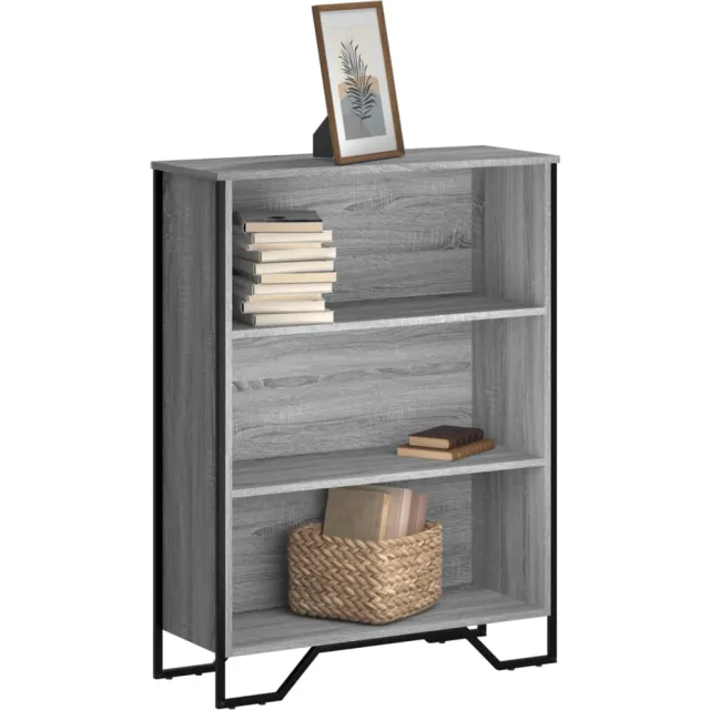 vidaXL Boekenkast 80x31x106 cm bewerkt hout grijs sonoma eikenkleurig