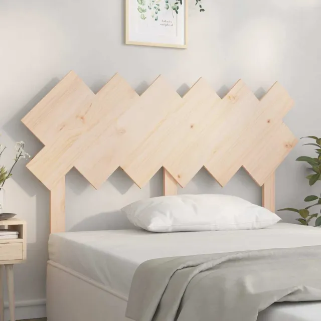 vidaXL Hoofdbord 132x3x81 cm massief grenenhout bruin