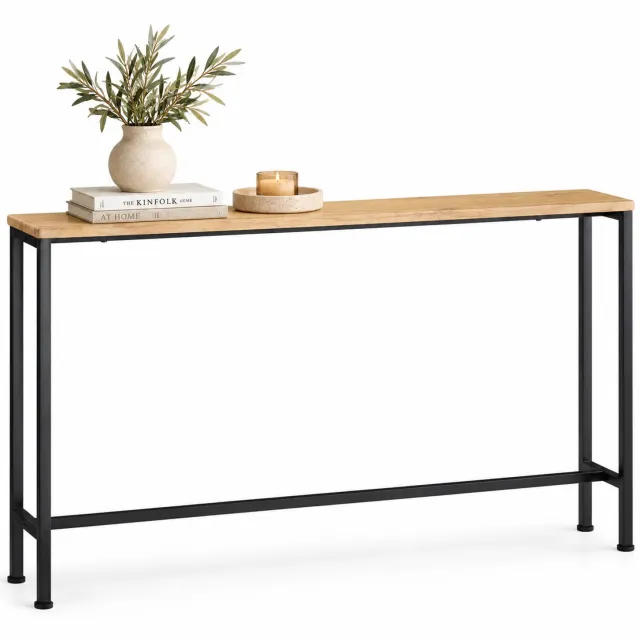 MS Retail Studio Haltafel - Console tafel - 120 cm - Industrieel - Smal Zwart
