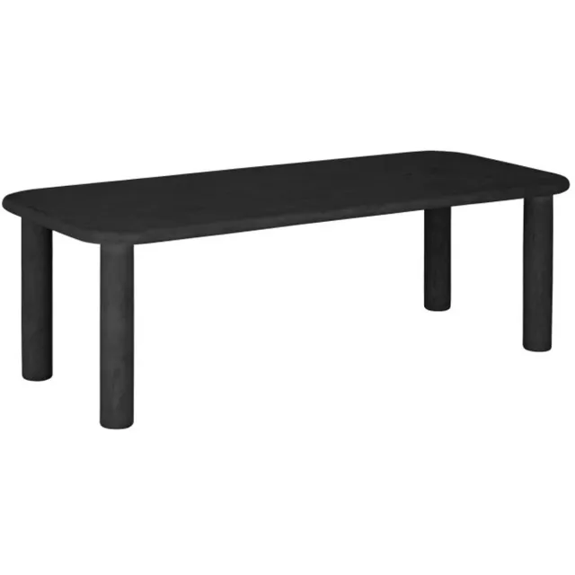 DTP Home Scala Clio eettafel rechthoekig Mortex Pepper - 230 x 100 x 76 cm Zwart