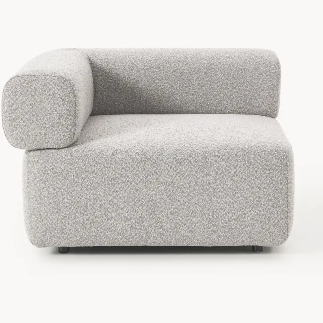 Westwing Collection Bouclé hoekmodule Anton Taupe