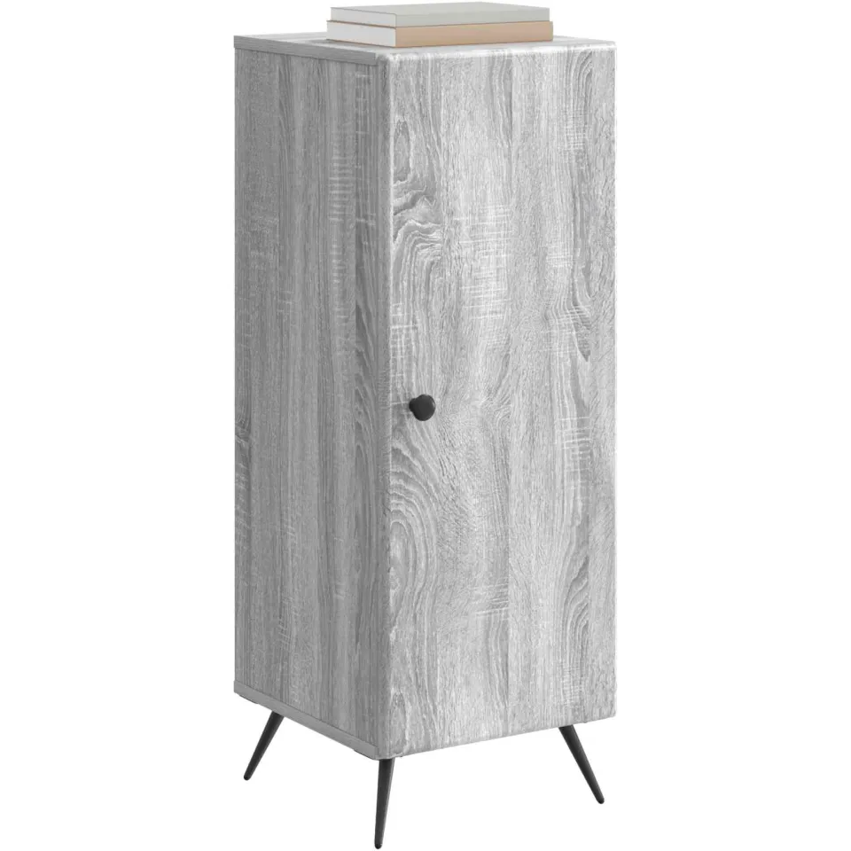 vidaXL Dressoir Grijs sonoma 33 x 34,5 x 90 cm Bewerkt hout